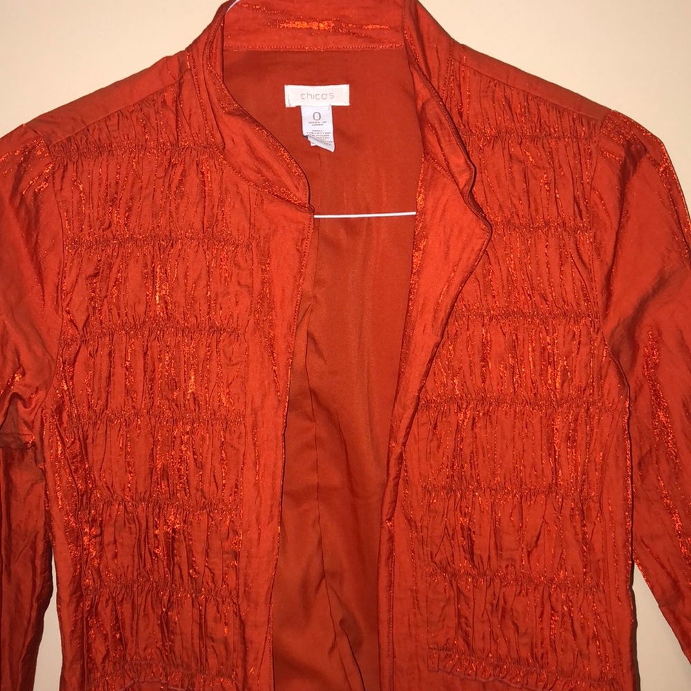 Chico’s Orange Jacket